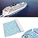 240x90cm 6mm Thick Blue Camouflage EVA Foam Non-Slip Mat with Strong Adhesive Backing - Durable EVA Foam Boat Flooring for Boats, RVs, Kayaks, Marine Deck, and Outdoor Use, Easy Peel and Stick Floorin