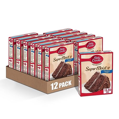 Image of Betty Crocker Super Moist Chocolate Fudge Cake Mix, 15.25 oz. (Pack of 12)