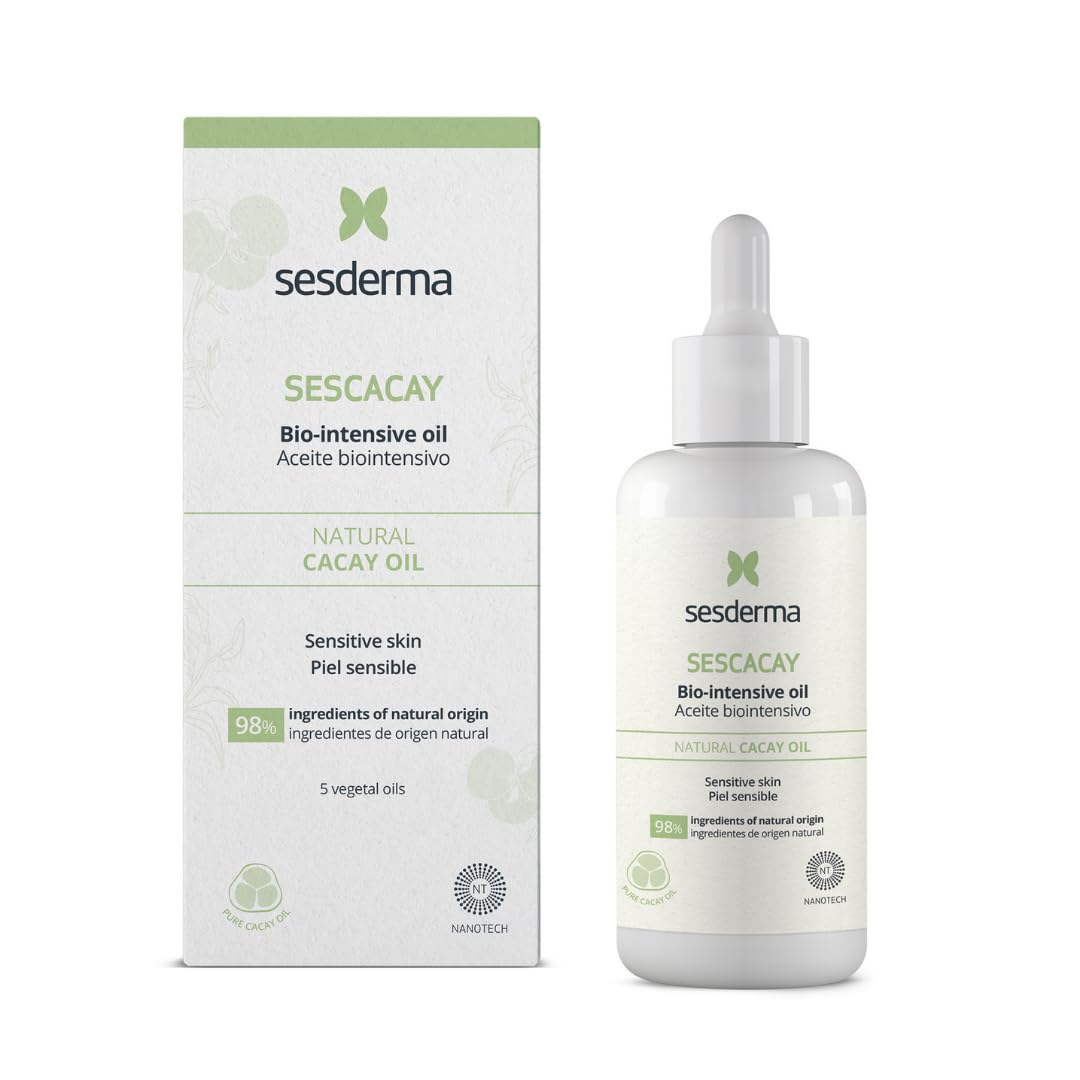 Sesderma Sescacay Bio-Intensivöl mit Cacay-Öl & HPR Retinoid 100 ml - Regenerierendes Körper & Haaröl gegen Dehnungsstreifen & Narben, Anti-Aging, Straffend, Feuchtigkeitsspendend