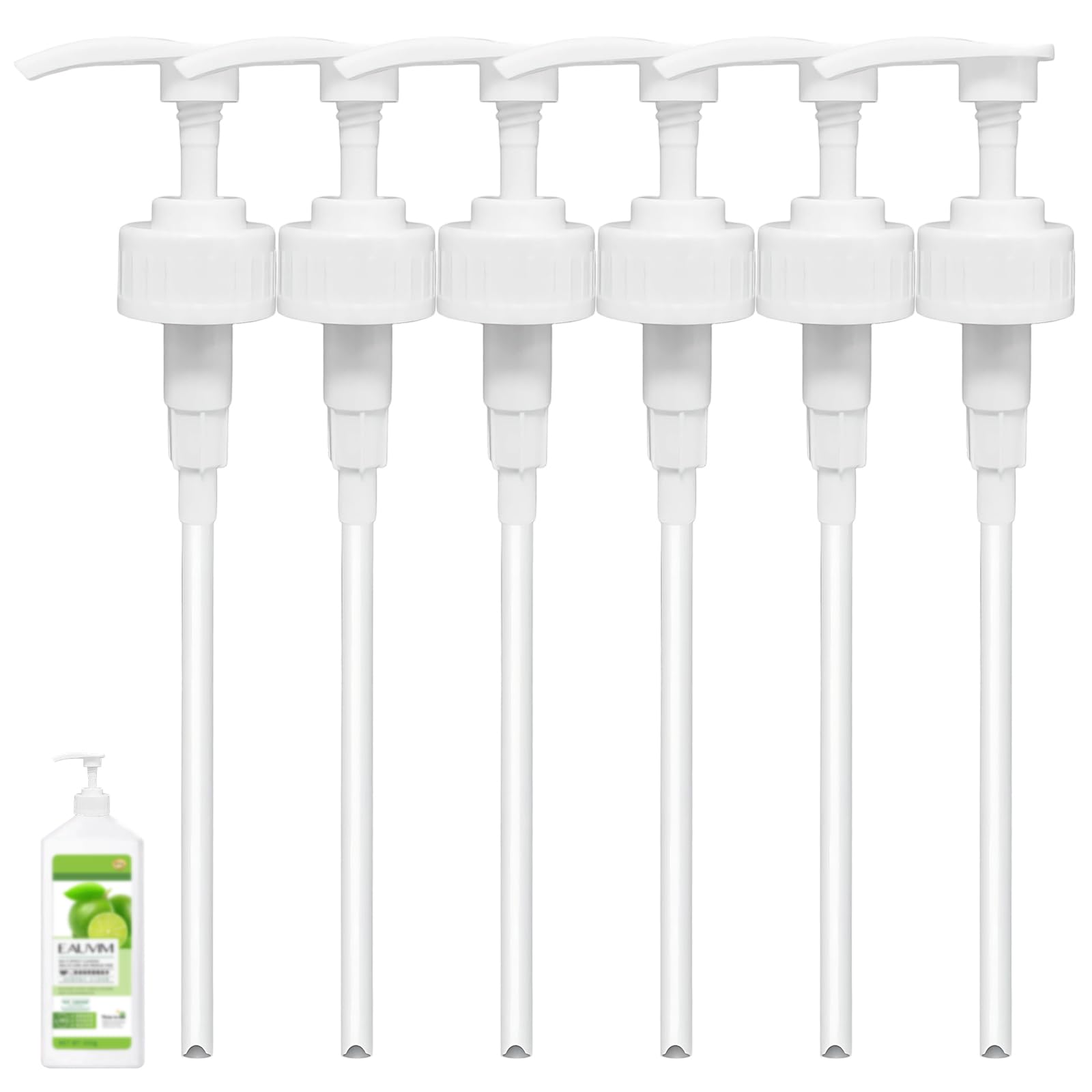 Ruiunchu 6 Pcs 5L Bottle Pump Dispenser for 5 Litre Container 38mm Bottles