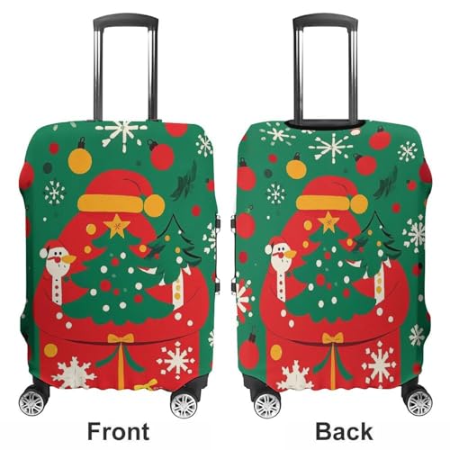 Anti-Scratch Luggage Cover Classic Christmas Scenes Printed Luggage Case Protector Washable Suitcase Covers Elastic Suitcase Protector for Size XL (30-32 inches) Luggage3