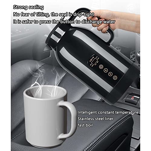 Tetera eléctrica para coche de acero inoxidable 1300 ml miniatura 6