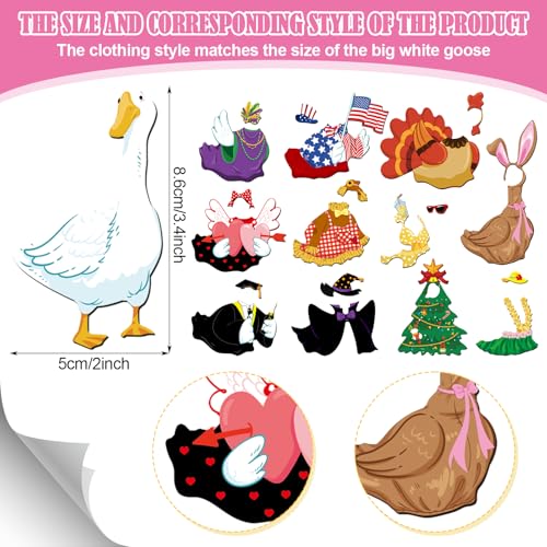 Set de 15 Imanes de Pato con Disfraces para Decoración miniatura 2