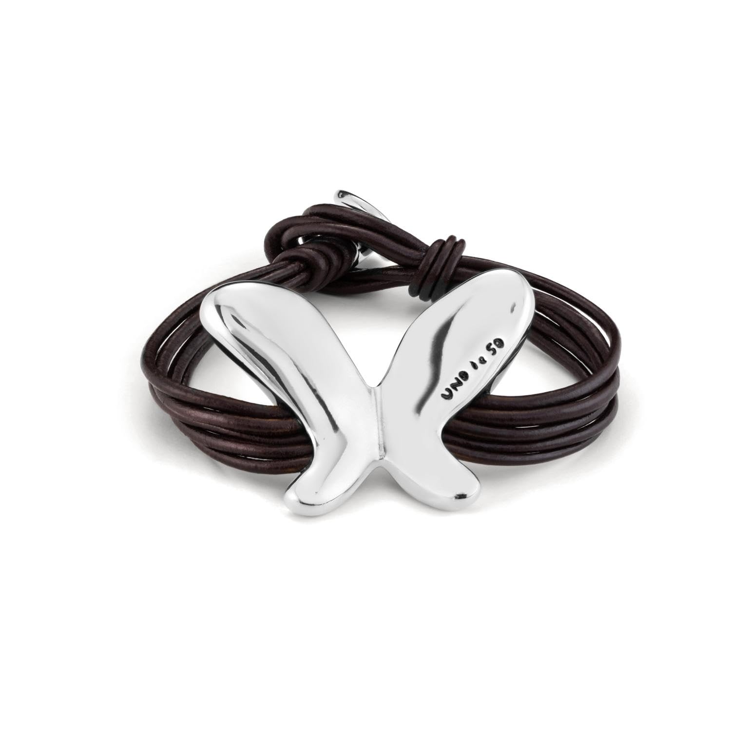 Uno de 50 Bracciale placcato in argento sterling con cristallo