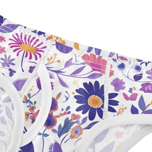 KLL Mexican Otomi Style Toddler Boys' Pure Cotton Nighttime Underwear Breathable Children Undies4