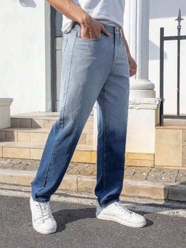 Image of URBAN POCKETS Jeans for Men | Relaxed Fit | Baggy Wide Leg | Streetwear Denim | Everyday Comfort (U-22)