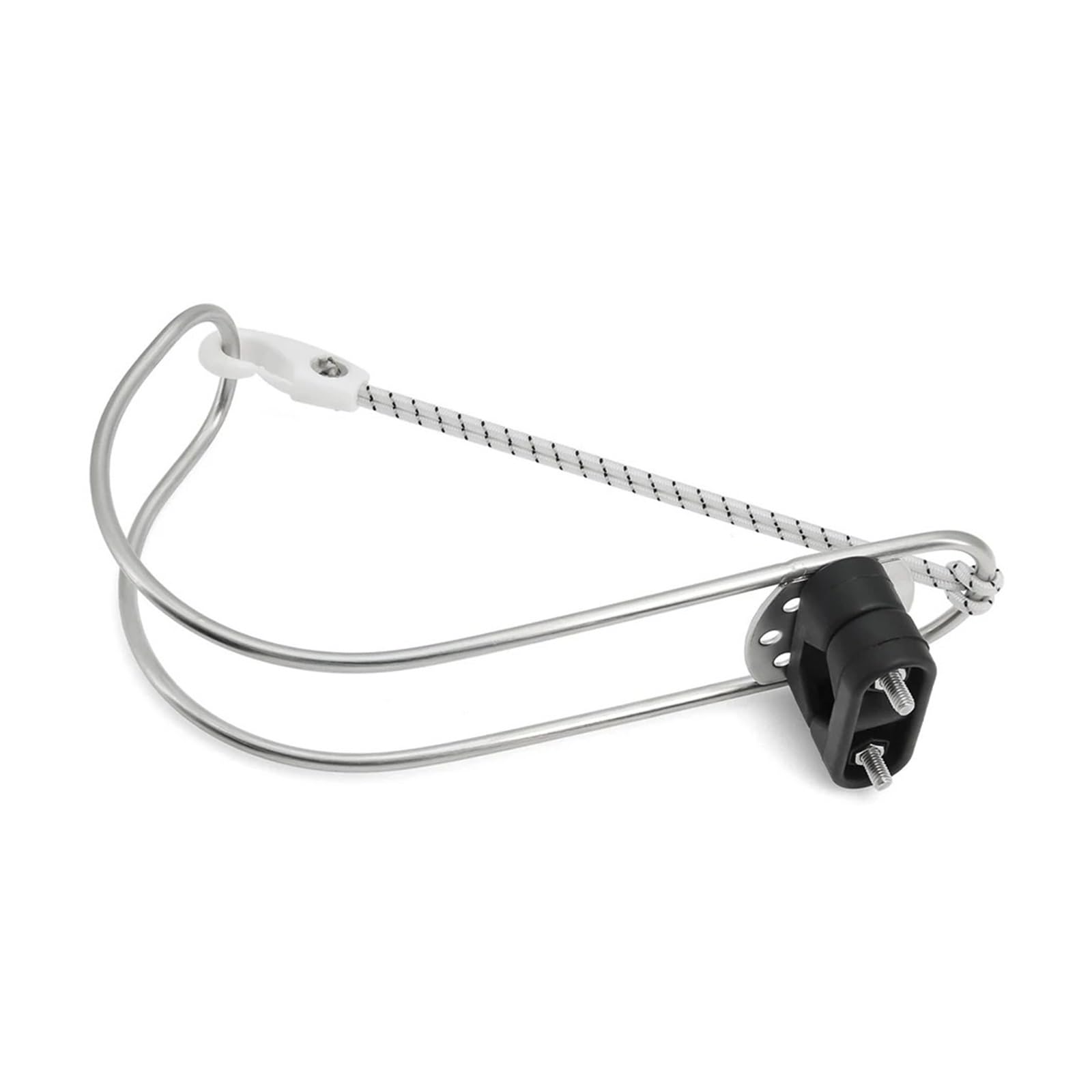 Kjueq Silver Boat Lifebuoy Ring Horseshoe Bracket Marine Hardware Boat Life Buoy Holder Adjustable Swimming Ring Brackets Rustproof For Yacht(Acme)