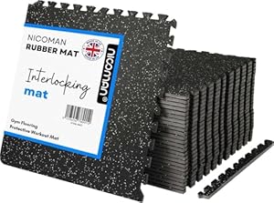 Nicoman Gymnastikmatten Gummi EVA 24 Stück