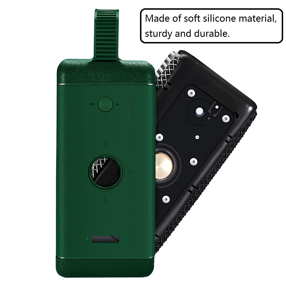 Custodia In Silicone Per Marshall Emberton II - Protettiva Con Maniglia E Tracolla, Nero - Foto 10