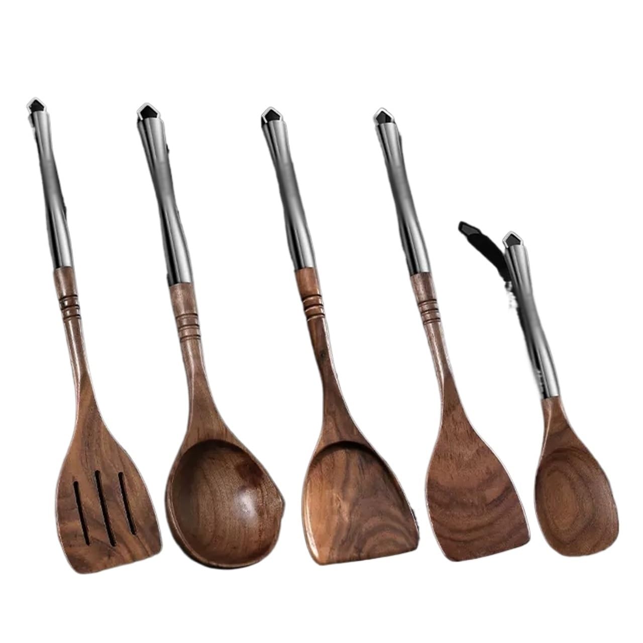 Kitchen Utensils Set, For Non-Stick Pan Kitchen Tool Ladle And Wok Spatulas