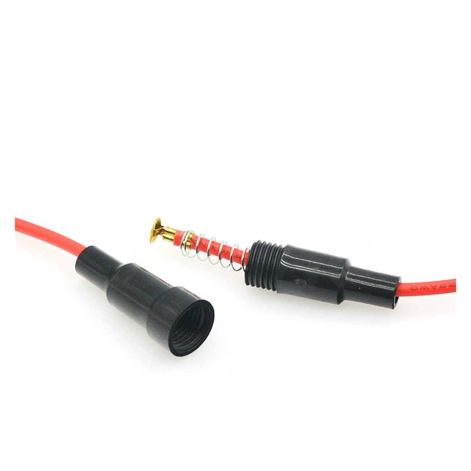 5/10 sztuk 5 x 20 mm / 6 30 mm uchwyt bezpiecznikowy do szkła, typ śruby z przewodem 22 AWG, szklana rura bezpiecznikowa 250 V, obudowa bezpiecznika (10 sztuk, 6 x 30 mm)