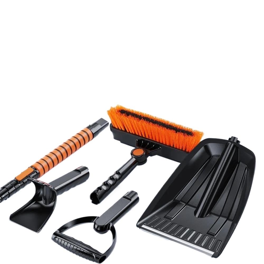 Rascador de hielo para coche Un Conjunto De Herramientas De Cepillo Deshielo Vidrio Automotriz En Invierno Herramientas Limpiador Vidrio Deshielo Automotriz Telescópicas Lavado Rascadores de hielo par