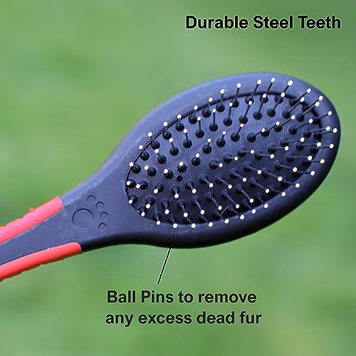 Murr Double Sided Pet Grooming Brush, Black - Image 2