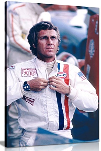 Image sur toile de Steve Mcqueen tirée du film « Le Mans » (61 x 40,6 cm)