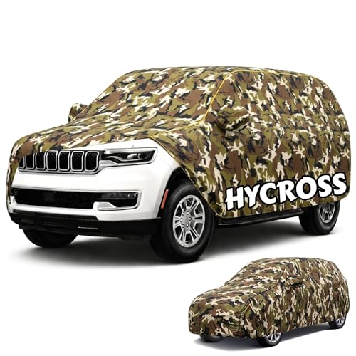 Image of Perfect Waterproof Car Cover Custom fit for Hycross Cover (All Models & Varrient) 2021-2026 | 6 Layers All Weather Waterproof Sun Rain UV Dust Protection Outdoor Indoor Full Car Covers - Jungle