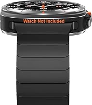 Zitel Stainless Steel No Gap Metal Band Compatible with Samsung Galaxy Watch Ultra 47mm 2025/2024