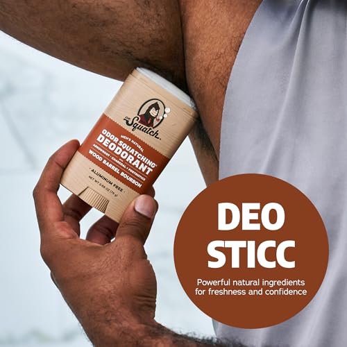 Dr. Squatch Natural Men’s Deodorant – Aluminum Free Natural Deodorant Men with Charcoal & Postbiotics for 72-Hour Odor Protection – Wood Barrel Bourbon, 2.65oz Stick - Image 6