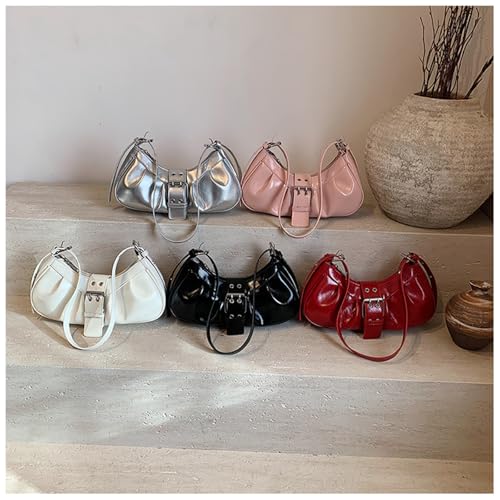 Sophisticated Armpit Bag For Women Buckles Handbag PU Leather Shoulder Bags Trendy Underarm Purse For Various Occasion Everyd4