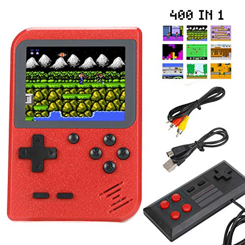 Sefitopher Mini Retro Handheld Game Console 400 Classic Games Portable Game Console 3"