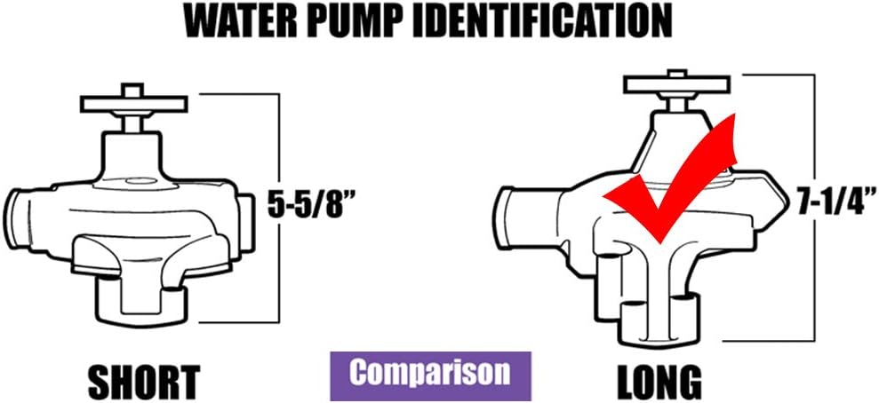 Alternator Bracket for S B C C h e v y 350, Aluminum Electroplated Mounting Kit Fits Small Block 265 283 305 327 350 383 400 with Long Water Pump