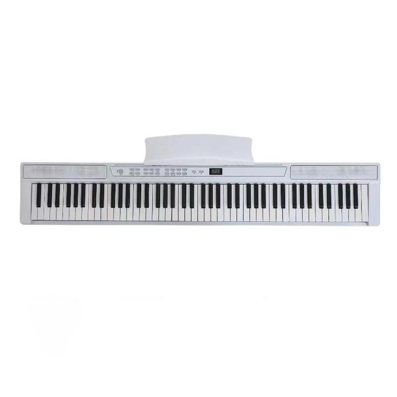 Tastiera Elettronica Professionale Pianoforte Elettronico A 88 Tasti Per Principianti Organo Elettronico Strumenti A Tastiera Professionali Per Adulti Pianoforti Portatili Con Step(White)