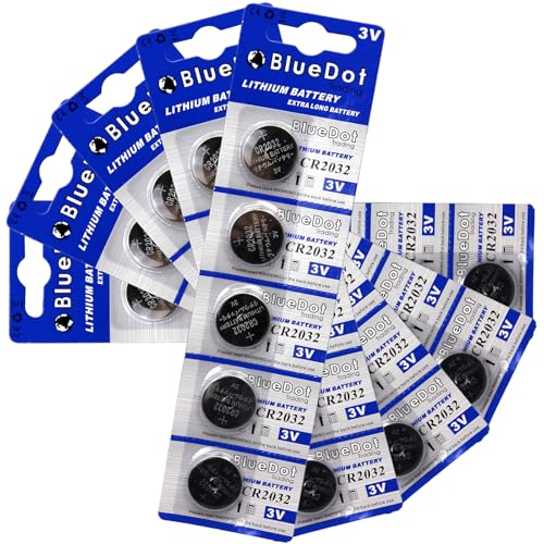 BlueDot Trading CR2032 Batteries, 30 Count High Power Lithium 3V Coin Battery Ideal for Door openers, LED Lights, Game Consoles, car/Key fobs, 1 Pack of 30 - Thumbnail 4