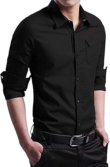 Camisa De Negocios para Hombres Slim Fit para Negocios Boda Ropa de Fiesta  Correa De Ocio Camisa Ligera De Colores Sin Hierro Camisa De Manga Larga  para Hombres para Hombres: Amazon.es: Ropa