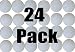 Practice Golf Balls - Plastic, Hollow, White (24 Pack)