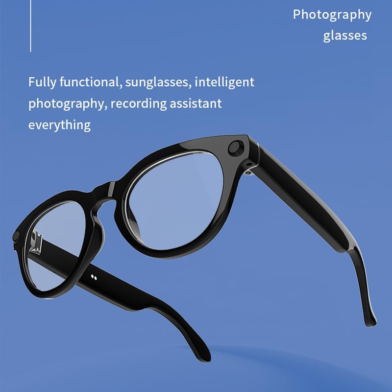 KOIPSSE AI Smart Camera Glasses with clear lenses