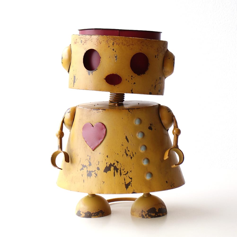 Amazon.co.jp: 植木鉢 かわいい ブリキ ロボット 鉢 5号 おしゃれ