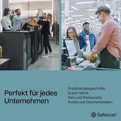 Safescan RS-100 Banknotenstapler, sammelt geprüfte Banknoten von Geldscheinprüfern - abnehmbarer Stapler der einfach auf das Falschgeldprüfgerät Safescan 155-S G2 aufgesteckt wird