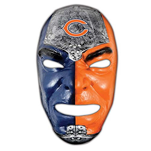 Franklin Sports Chicago Bears NFL Fan Face Mask - Team Masks for NFL Football Games and Tailgates - Sports Fan Gameday Gear + Face Paint