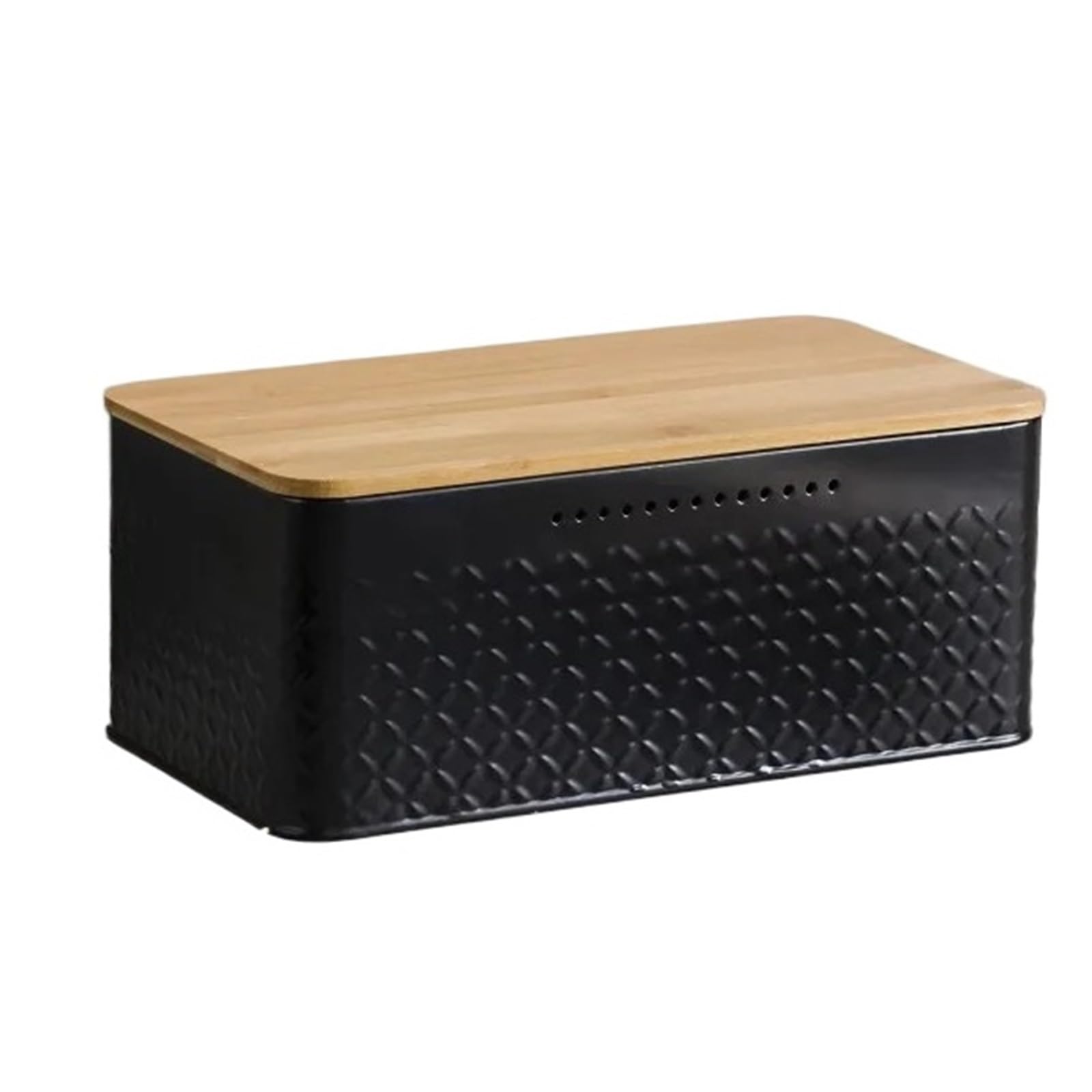 LSNNMU Metal Bread Box With Cutting Board Lid, Large Capacity Storage With Ventilation Holes For Organisation