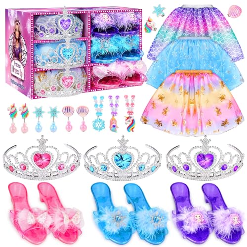 Dreamon Princess Dress Up Shoes 3 Set Princess Costume for G