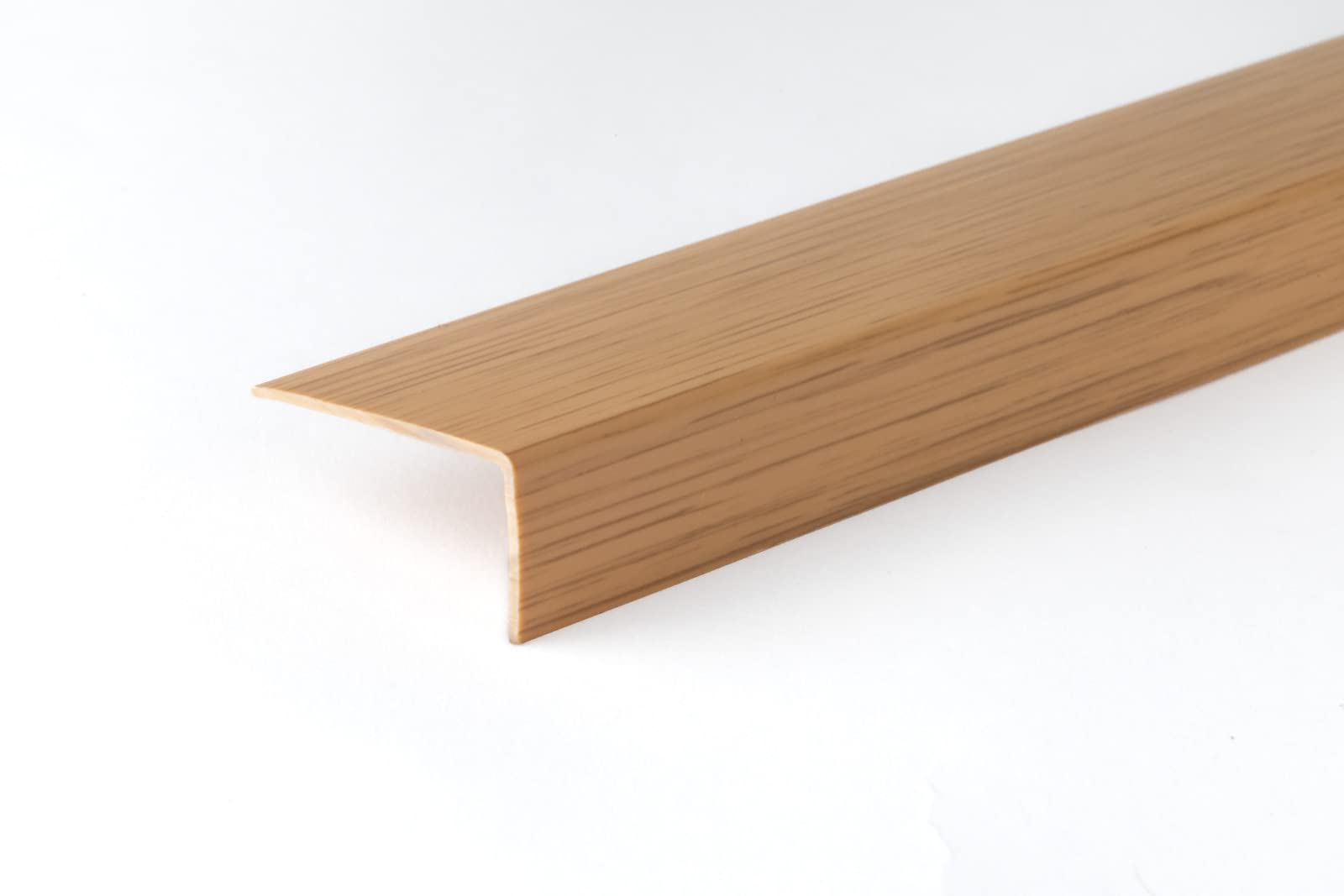 Cezar Light Wood Effect Plastic Pvc Corner 90° 2.5 Meters Angle Wall Guard Edge Protector Tmw Profiles ( Oak, 40X20 Mm)