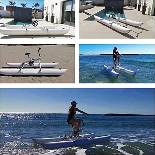 Image of Water Bikes, Inflatable Kayak Bikeboat for Lake, Outdoor Pedal Bicycle Boat, Water Sports Touring Kayaks Sea for Sport Fun Fishing