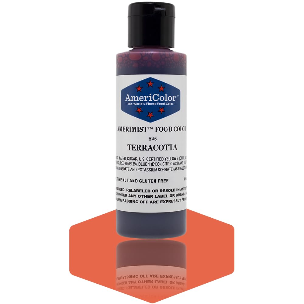 AmeriColor AmeriMist - Terracotta Airbrush Food Color, 4.5 oz
