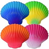 4er Set Muschel die sich nach ca. 2 Stunden im Wasser auflöst und eine Perlenkette freigibt.