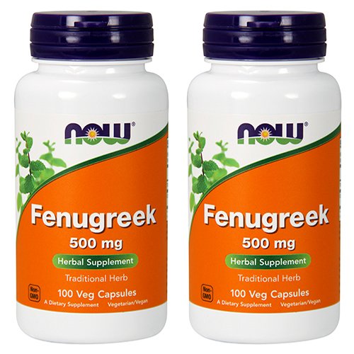 Now Foods Fenugreek 500 Mg Caps, 2 Pk #TOP13