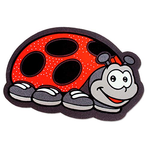Paillasson Caoutchouc antidérapant Coccinelle 40 x 70 cm Sèche étapes intérieur extérieur...