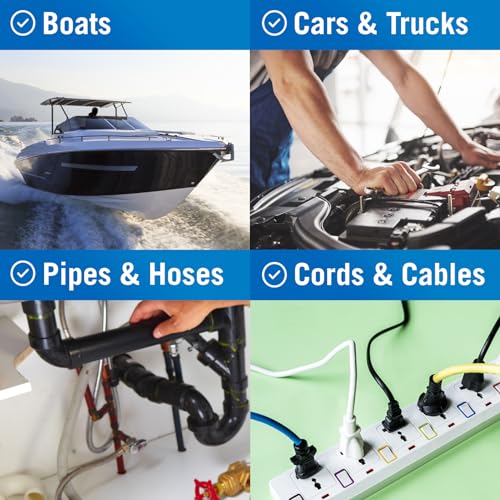 Better Boat BB-SILTAPE-15CLR Heavy Duty Silicone Tape Plumbing Self Fusing Silicone Tape Plumbing Tape Silicone Water Pipe Rubber Tape Hose Repair Water Seal Fusion Coax Seal Electrical Or Silicone Waterproof Tape thumb #5