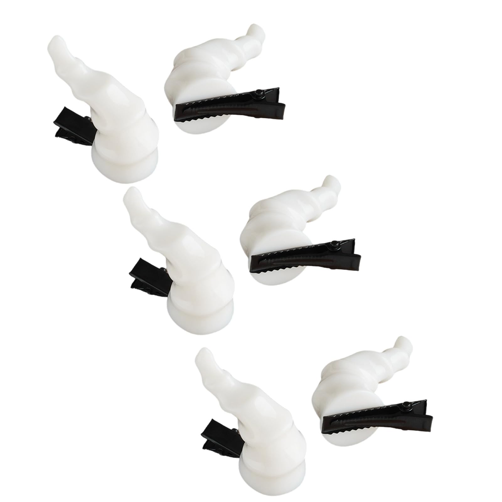 MICFENY 3 Pairs Devil Horn Barrettes For Cosplay Event Anime Costume Dressingup Accessories Nonslip Hair Clip for Roleplay Game
