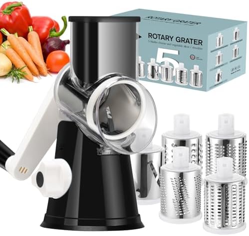 Ourokhome Rotary Cheese Grater Hand Crank, Kitchen ...