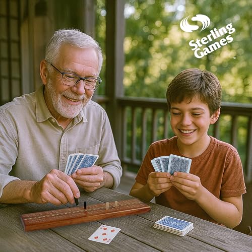 Tablero Cribbage de Madera Extra Grande de 16" para 2 Jugadores miniatura 4