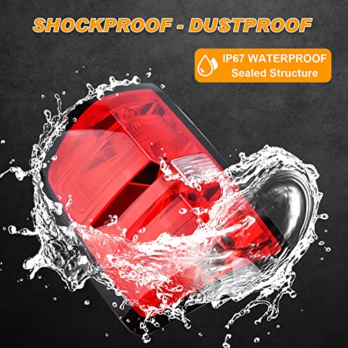 Tail Light Assembly Compatible With 2014-2015 Chevy Silverado 1500 2500Hd 3500Hd Gmc Sierra 3500 Hd Left Driver Side Taillight Brake Lamps Bulb And Harness #TOP5