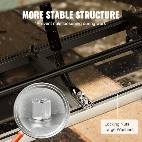 VEVOR Chainsaw Mill, Portable Sawmill 14"-48" Guide Bar, Galvanized Steel Chainsaw Planking Mill with 0.2"-11.81" Cutting Thickness, Wood Lumber Cross Cutting Saw Mill for Builders and Woodworkers by VEVOR - Image 3