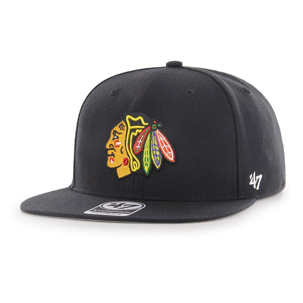 47 Brand Snapback Cap - Captain Chicago Blackhawks Black