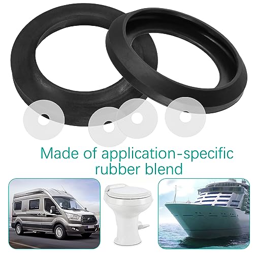 Image of RV Toilet Seal 34120, 34117, 34106 Replacement for Thetford RV Toilet Parts, Waste Ball Seal Replacement for Thetford AquaMagic Style Lite, Style II & Style Plus and Residence Toilets