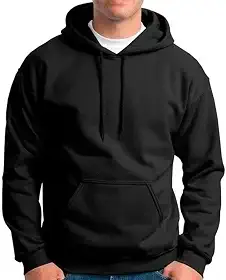 Blusa Frio Moletom Sem Estampa Liso Unissex Top (M, Preto)