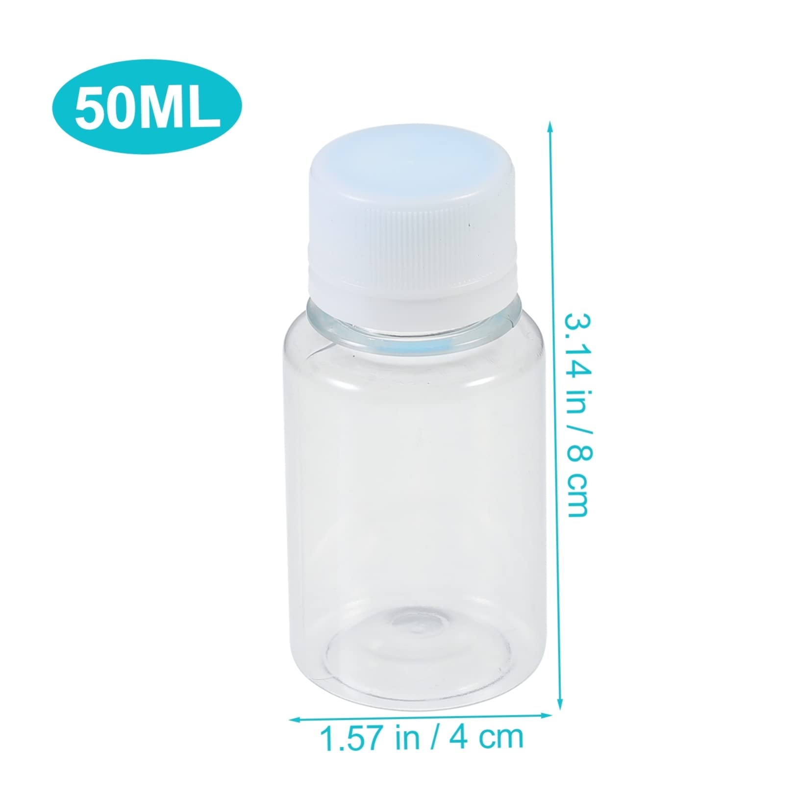 Cabilock 1 Set Plastic Bottles Leak Fish Medicine Bottles Graduated Measuring Cups Graduated Cups for Safe Storage and Precise Measurement